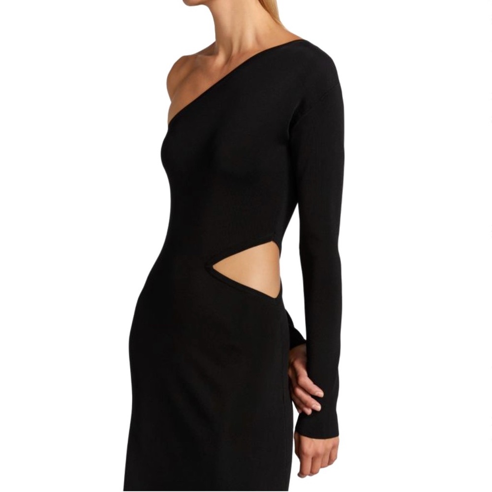 Cult Gaia Black Zora Knit Dress NWT Size M - Picture 3 of 9